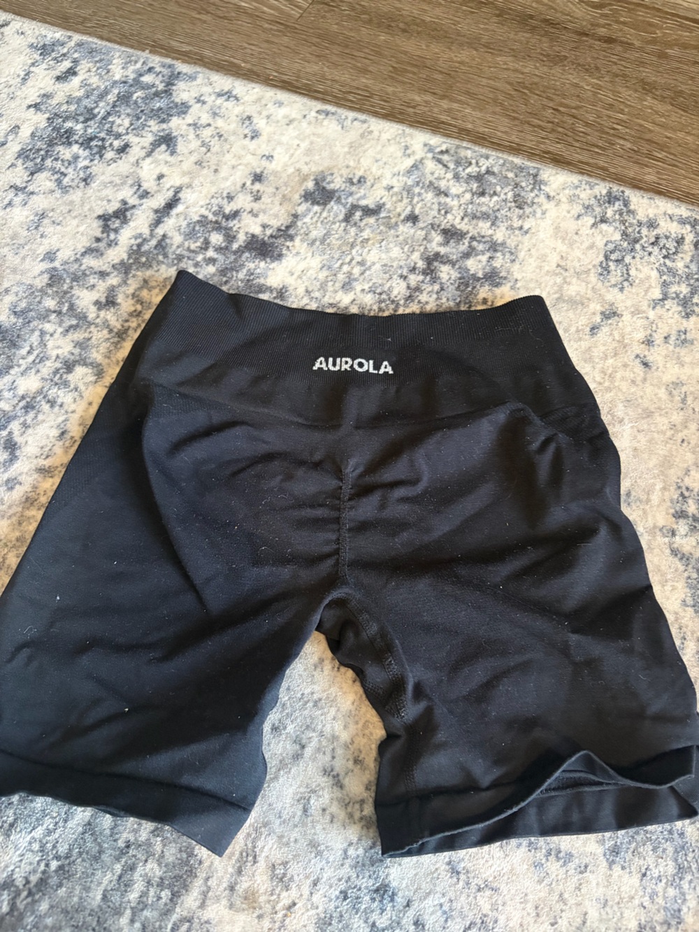 Aurora Women's Black Athletic Bike Shorts - Stretch Comfort